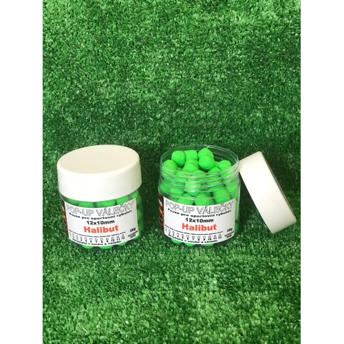 POP UP halibut zelená kelímek 50 gr