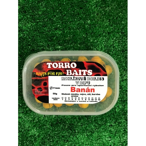 rohlíkové boilies – banán 11 mm 50 g 