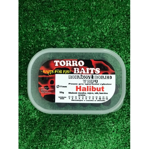 rohlíkové boilies – halibut 11 mm 50 g