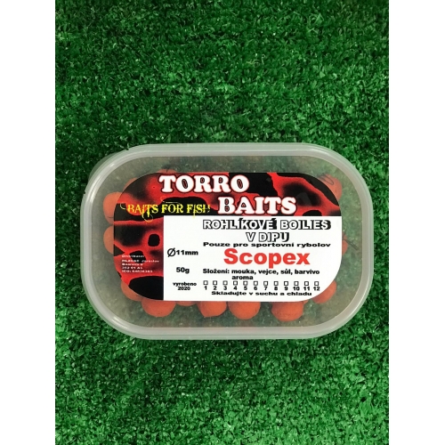 rohlíkové boilies – scopex 11 mm 50 g