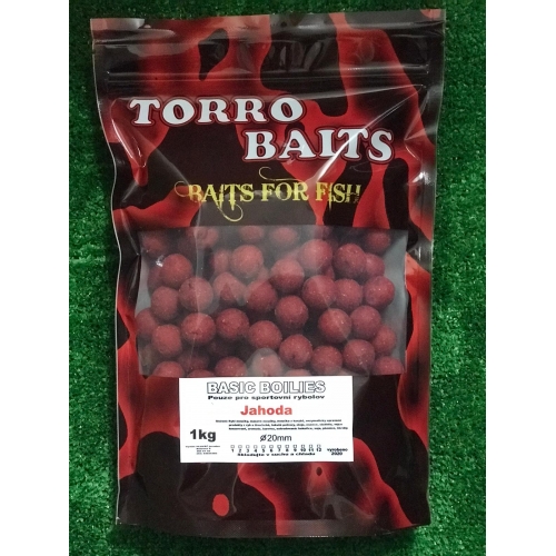 Basic Boilies – jahoda 1Kg