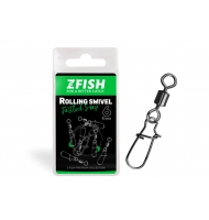 ZFISH Obratlík s Karabinou Rolling Swivel & Fastlock Snap